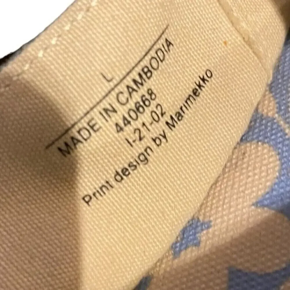 Marimekko & Uniqlo Blue Espardrille Shoe Size Large (8-9)